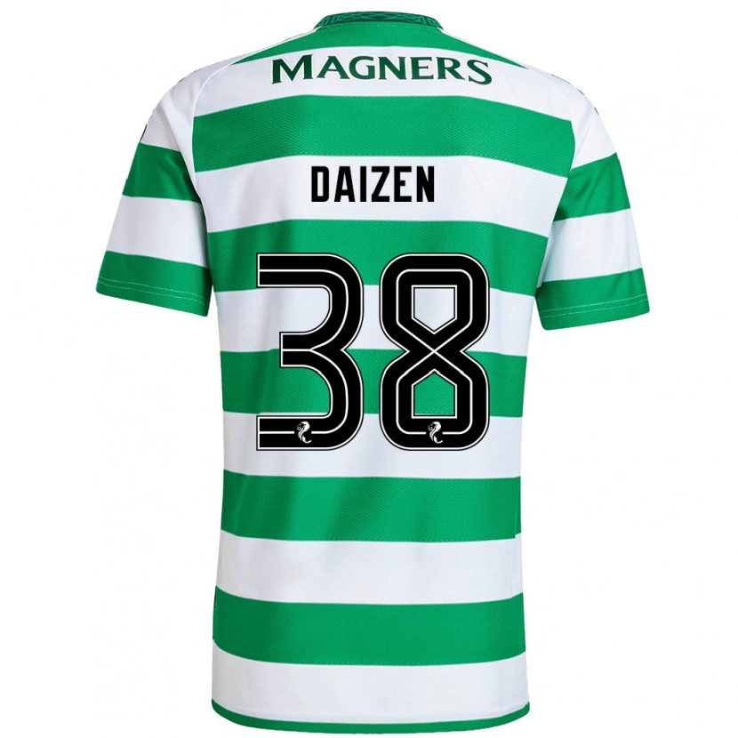 Danxen Män Daizen Maeda #38 Grön Vit Hemmatröja Matchtröjor 2024/25 Tröjor T-Tröja
