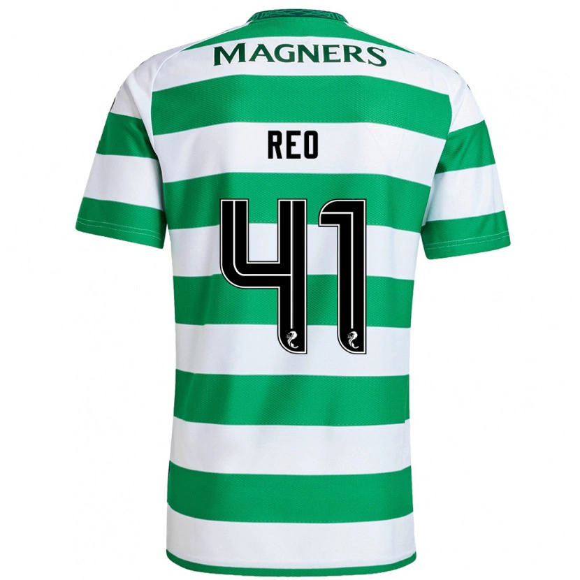 Danxen Män Reo Hatate #41 Grön Vit Hemmatröja Matchtröjor 2024/25 Tröjor T-Tröja