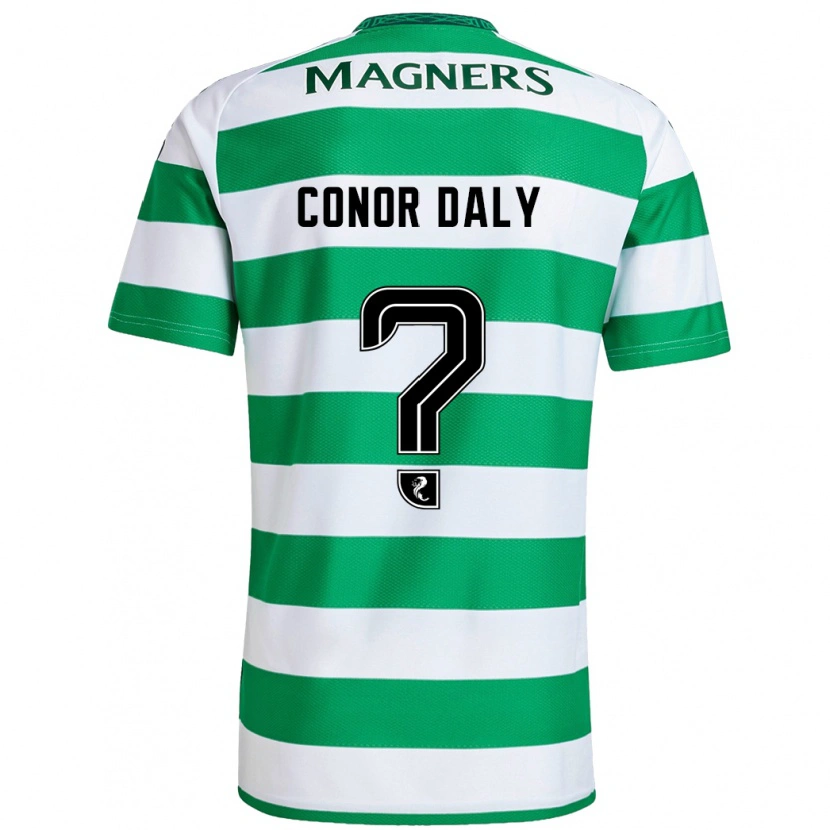 Danxen Män Conor Daly #0 Grön Vit Hemmatröja Matchtröjor 2024/25 Tröjor T-Tröja