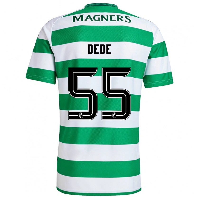 Danxen Män Josh Dede #55 Grön Vit Hemmatröja Matchtröjor 2024/25 Tröjor T-Tröja