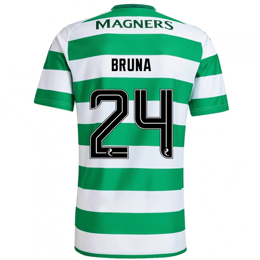 Danxen Män Bruna Lourenço #24 Grön Vit Hemmatröja Matchtröjor 2024/25 Tröjor T-Tröja