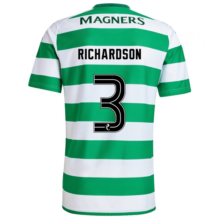 Danxen Män Amy Richardson #3 Grön Vit Hemmatröja Matchtröjor 2024/25 Tröjor T-Tröja