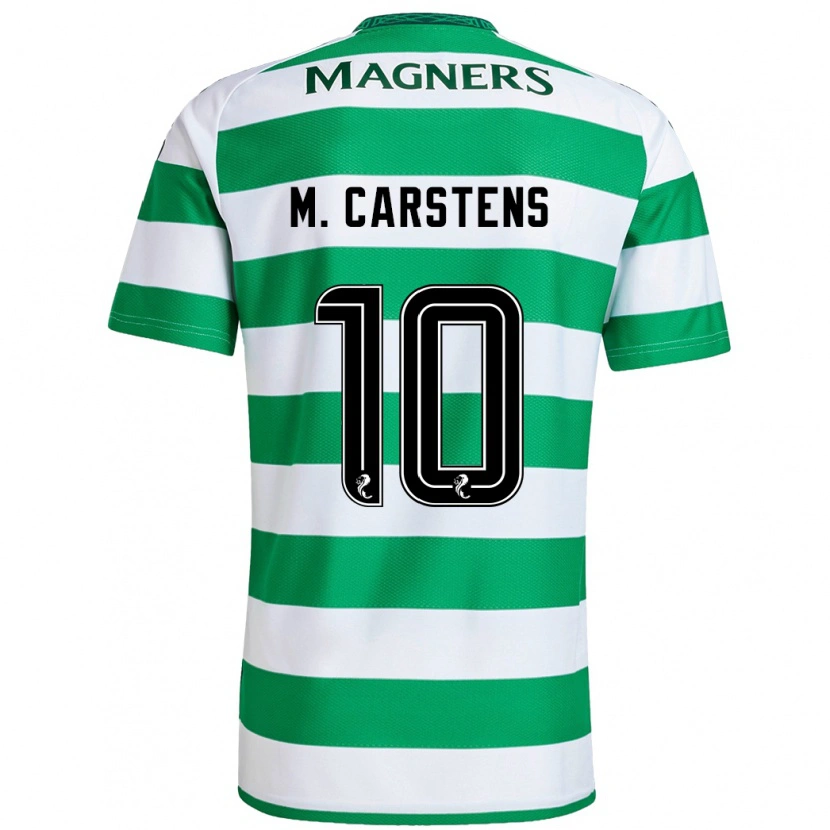 Danxen Män Mathilde Carstens #10 Grön Vit Hemmatröja Matchtröjor 2024/25 Tröjor T-Tröja