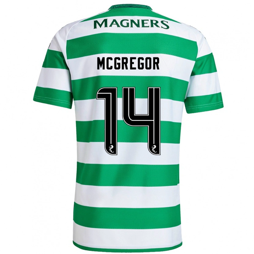 Danxen Män Shannon Mcgregor #14 Grön Vit Hemmatröja Matchtröjor 2024/25 Tröjor T-Tröja