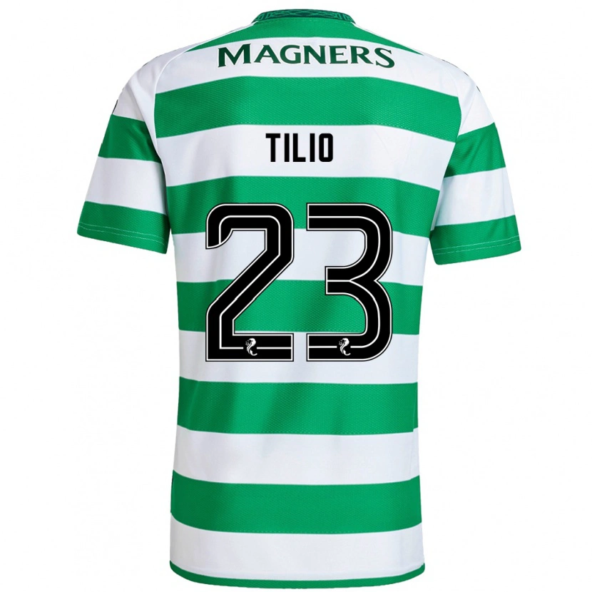 Danxen Män Marco Tilio #23 Grön Vit Hemmatröja Matchtröjor 2024/25 Tröjor T-Tröja
