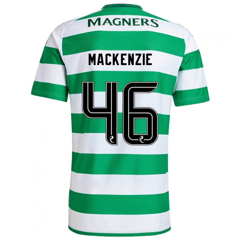 Danxen Män Magnus Mackenzie #46 Grön Vit Hemmatröja Matchtröjor 2024/25 Tröjor T-Tröja