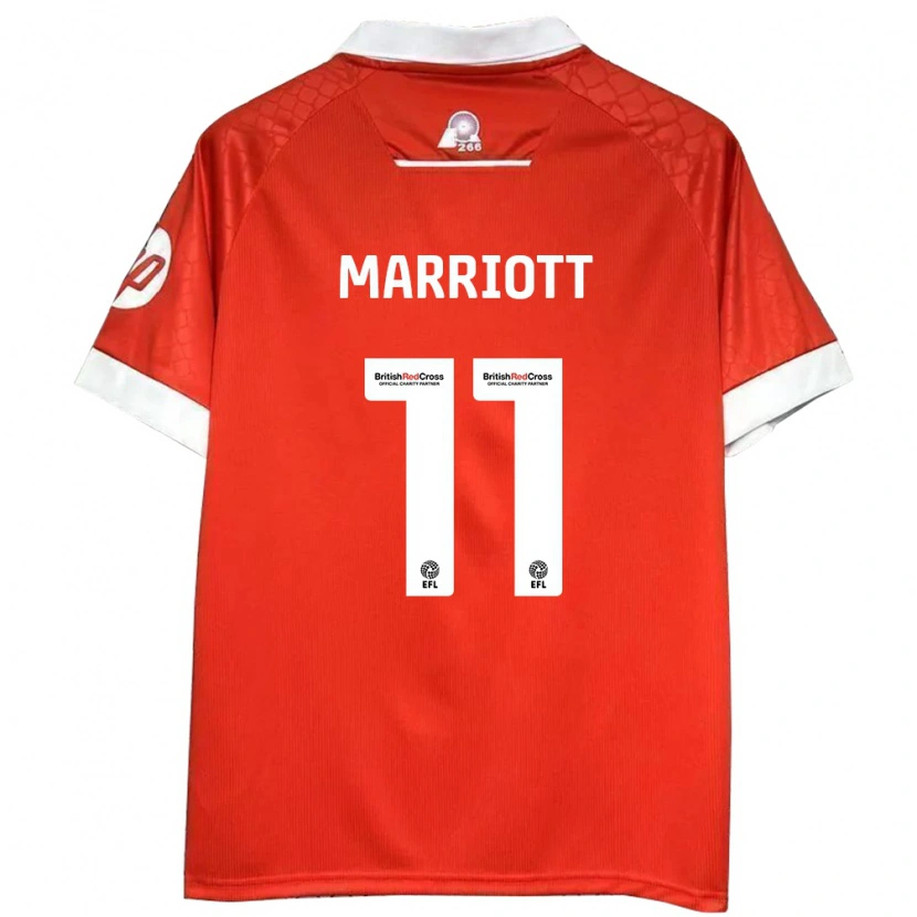 Danxen Män Jack Marriott #11 Röd Vit Hemmatröja Matchtröjor 2024/25 Tröjor T-Tröja
