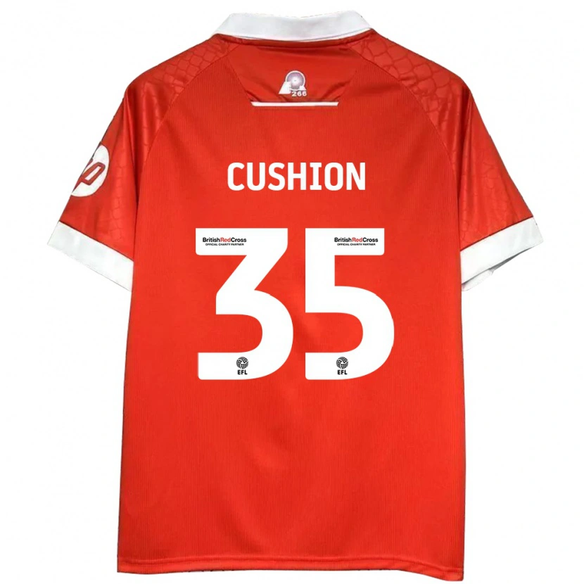 Danxen Män Owen Cushion #35 Röd Vit Hemmatröja Matchtröjor 2024/25 Tröjor T-Tröja