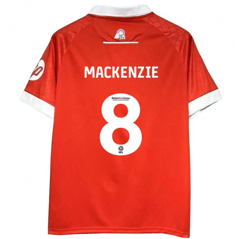 Danxen Män Libby Mackenzie #8 Röd Vit Hemmatröja Matchtröjor 2024/25 Tröjor T-Tröja