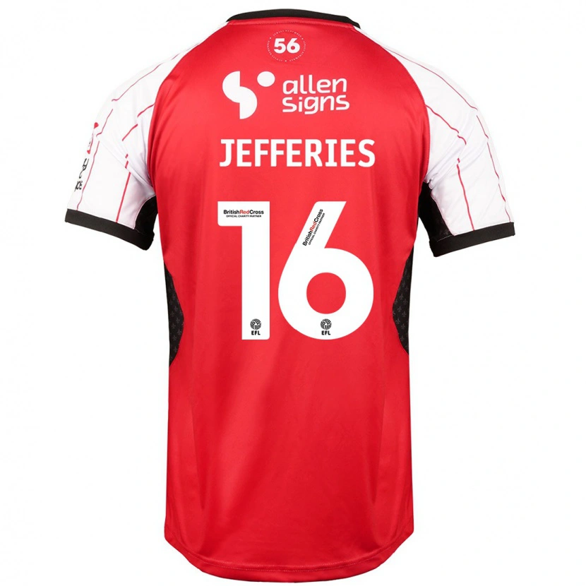 Danxen Män Dom Jefferies #16 Vit Hemmatröja Matchtröjor 2024/25 Tröjor T-Tröja