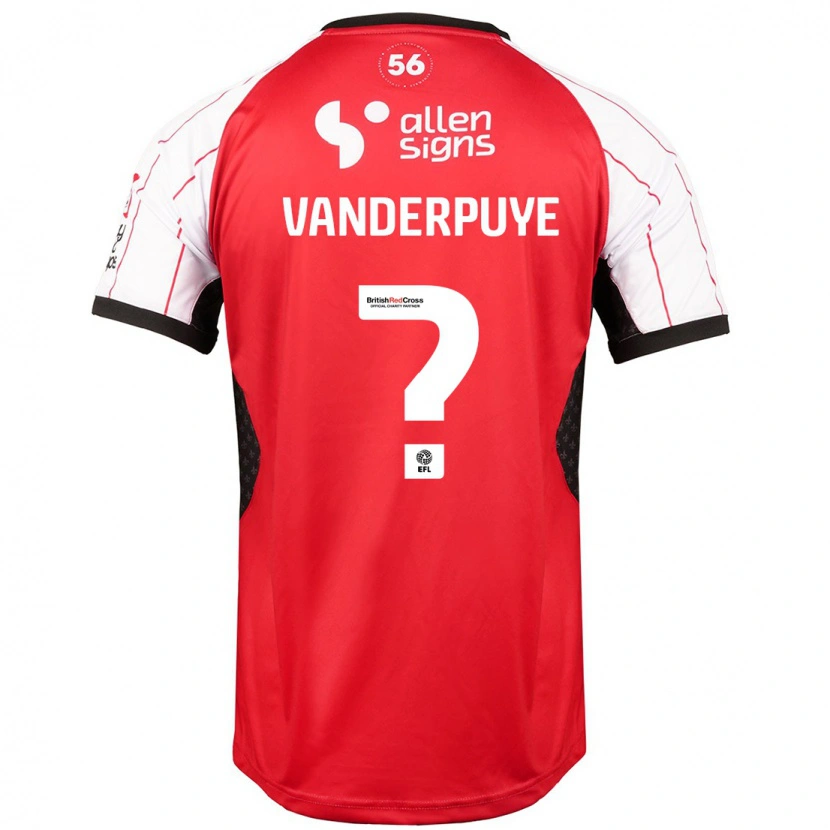 Danxen Män Daniel Vanderpuye #0 Vit Hemmatröja Matchtröjor 2024/25 Tröjor T-Tröja