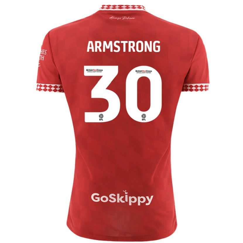Danxen Män Sinclair Armstrong #30 Röd Hemmatröja Matchtröjor 2024/25 Tröjor T-Tröja