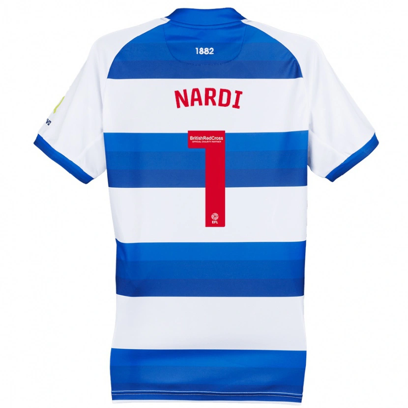 Danxen Män Paul Nardi #1 Vit Blå Hemmatröja Matchtröjor 2024/25 Tröjor T-Tröja