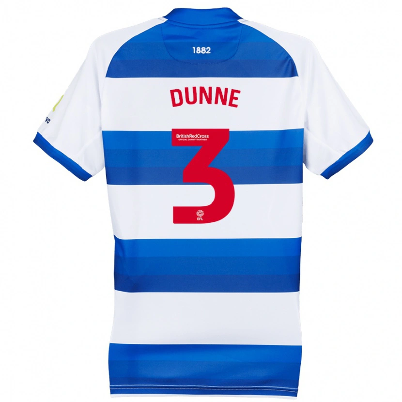 Danxen Män Jimmy Dunne #3 Vit Blå Hemmatröja Matchtröjor 2024/25 Tröjor T-Tröja