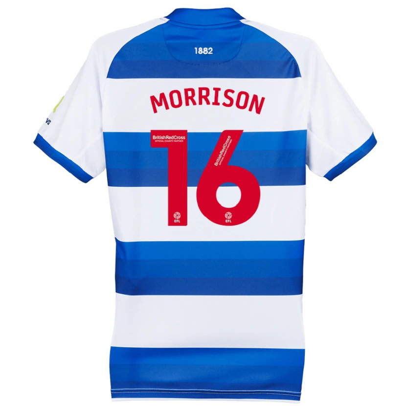 Danxen Män Liam Morrison #16 Vit Blå Hemmatröja Matchtröjor 2024/25 Tröjor T-Tröja