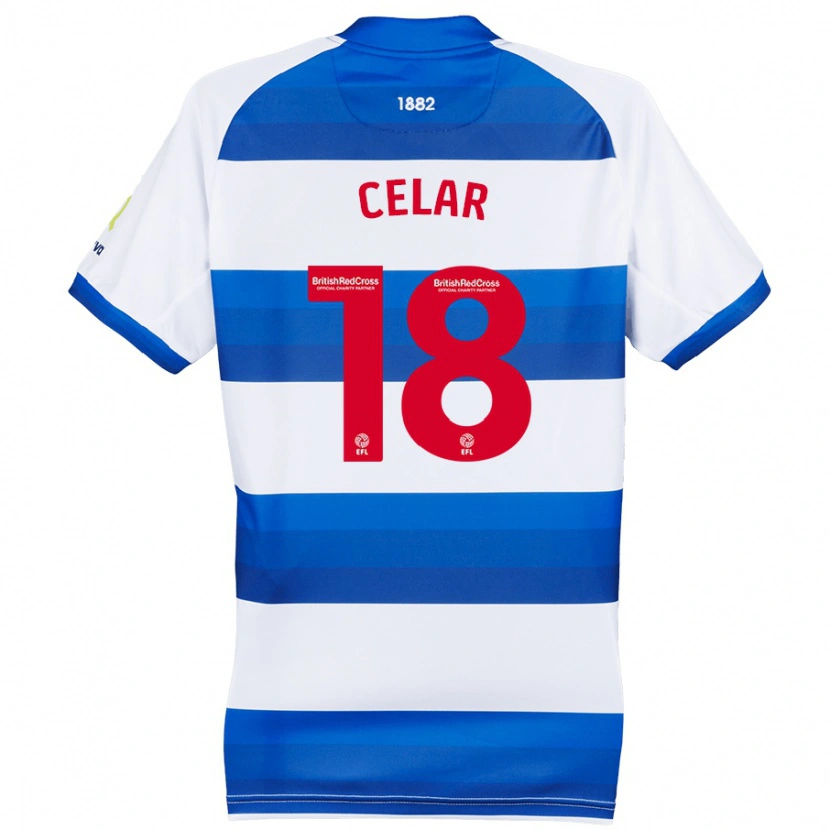 Danxen Män Zan Celar #18 Vit Blå Hemmatröja Matchtröjor 2024/25 Tröjor T-Tröja