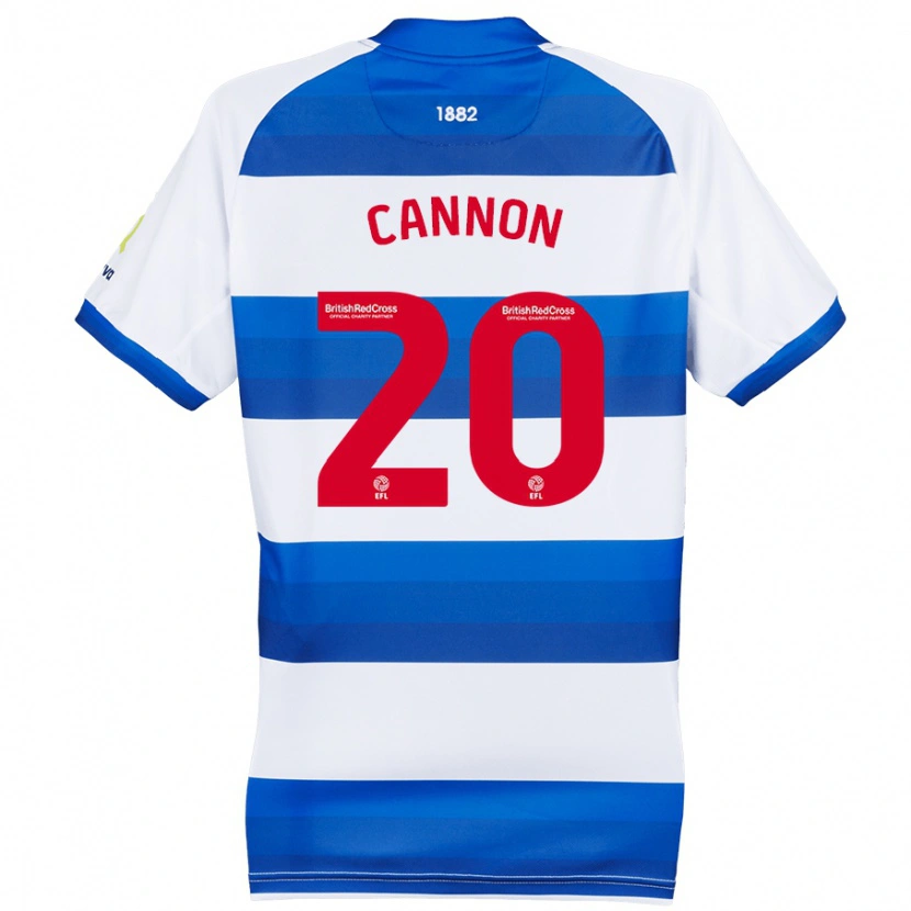 Danxen Män Reggie Cannon #20 Vit Blå Hemmatröja Matchtröjor 2024/25 Tröjor T-Tröja