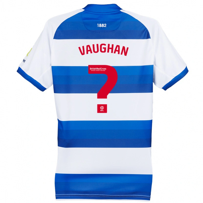 Danxen Män Rohan Vaughan #0 Vit Blå Hemmatröja Matchtröjor 2024/25 Tröjor T-Tröja