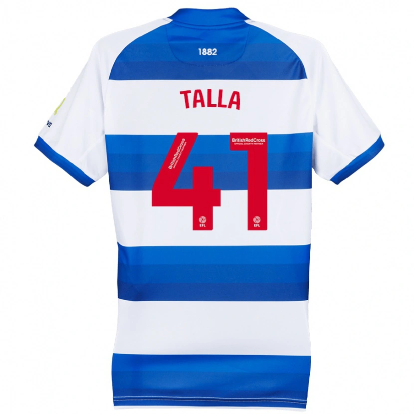 Danxen Män Lorent Talla #41 Vit Blå Hemmatröja Matchtröjor 2024/25 Tröjor T-Tröja
