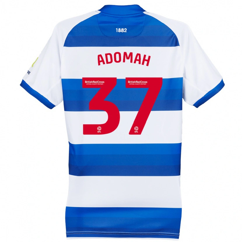Danxen Män Albert Adomah #37 Vit Blå Hemmatröja Matchtröjor 2024/25 Tröjor T-Tröja