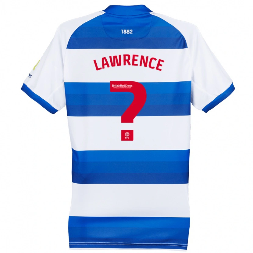 Danxen Män Teddy Lawrence #0 Vit Blå Hemmatröja Matchtröjor 2024/25 Tröjor T-Tröja