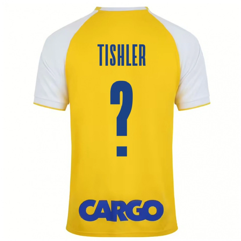 Danxen Män Daniel Tishler #0 Gul Vit Hemmatröja Matchtröjor 2024/25 Tröjor T-Tröja
