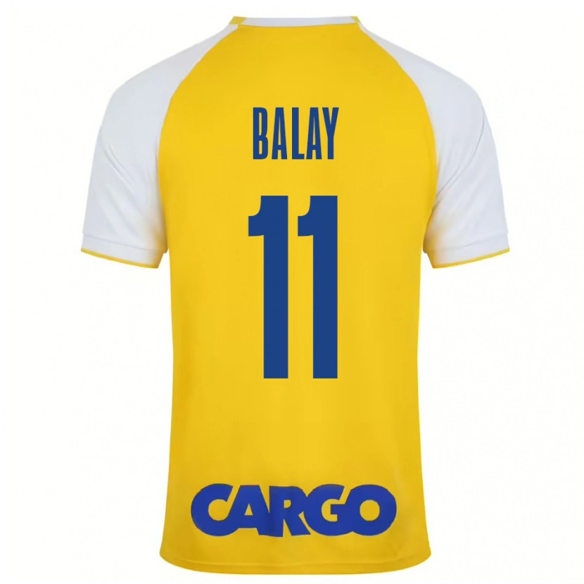 Danxen Män Yehuda Balay #11 Gul Vit Hemmatröja Matchtröjor 2024/25 Tröjor T-Tröja