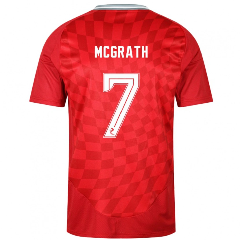 Danxen Män Jamie Mcgrath #7 Röd Hemmatröja Matchtröjor 2024/25 Tröjor T-Tröja