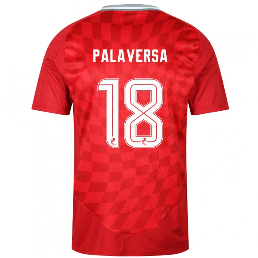 Danxen Män Ante Palaversa #18 Röd Hemmatröja Matchtröjor 2024/25 Tröjor T-Tröja
