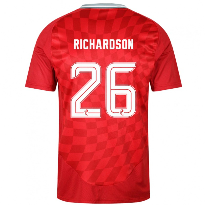 Danxen Män Jayden Richardson #26 Röd Hemmatröja Matchtröjor 2024/25 Tröjor T-Tröja