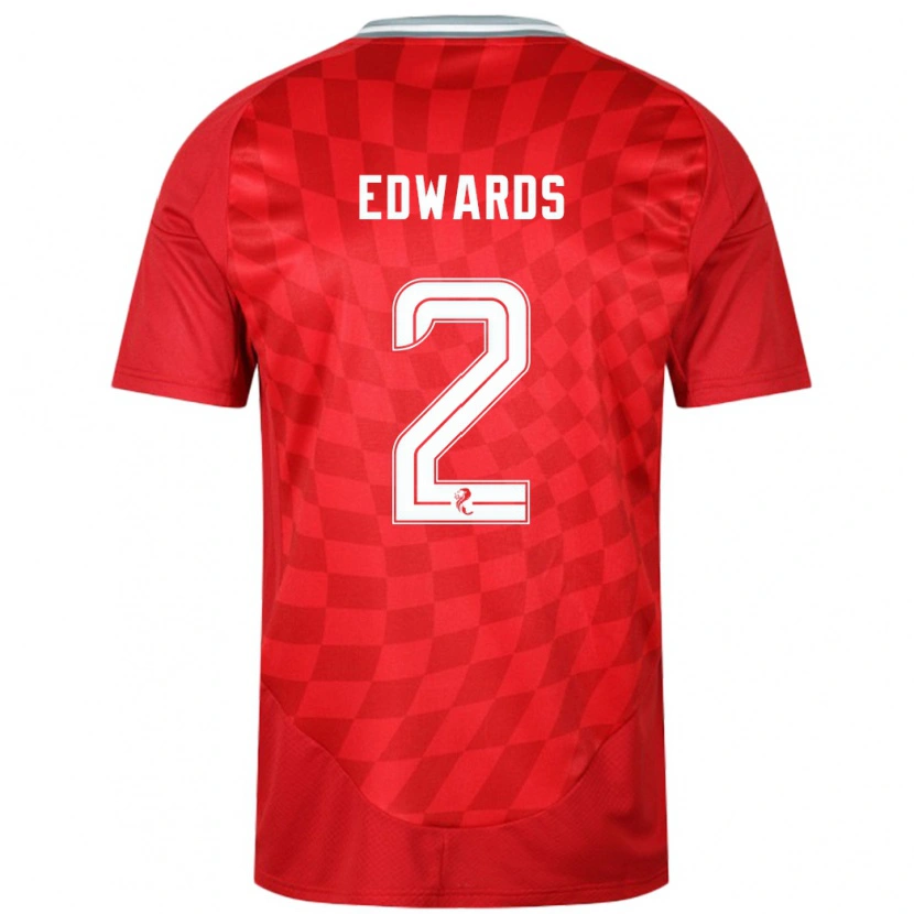 Danxen Män Lois Edwards #2 Röd Hemmatröja Matchtröjor 2024/25 Tröjor T-Tröja