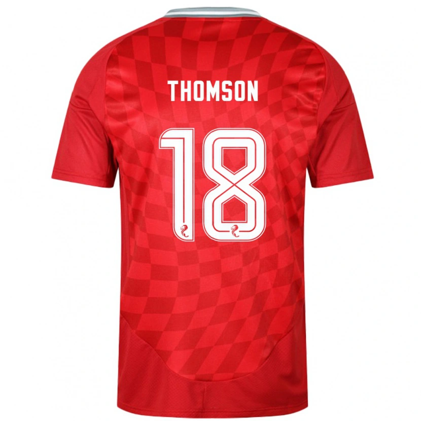 Danxen Män Eva Thomson #18 Röd Hemmatröja Matchtröjor 2024/25 Tröjor T-Tröja
