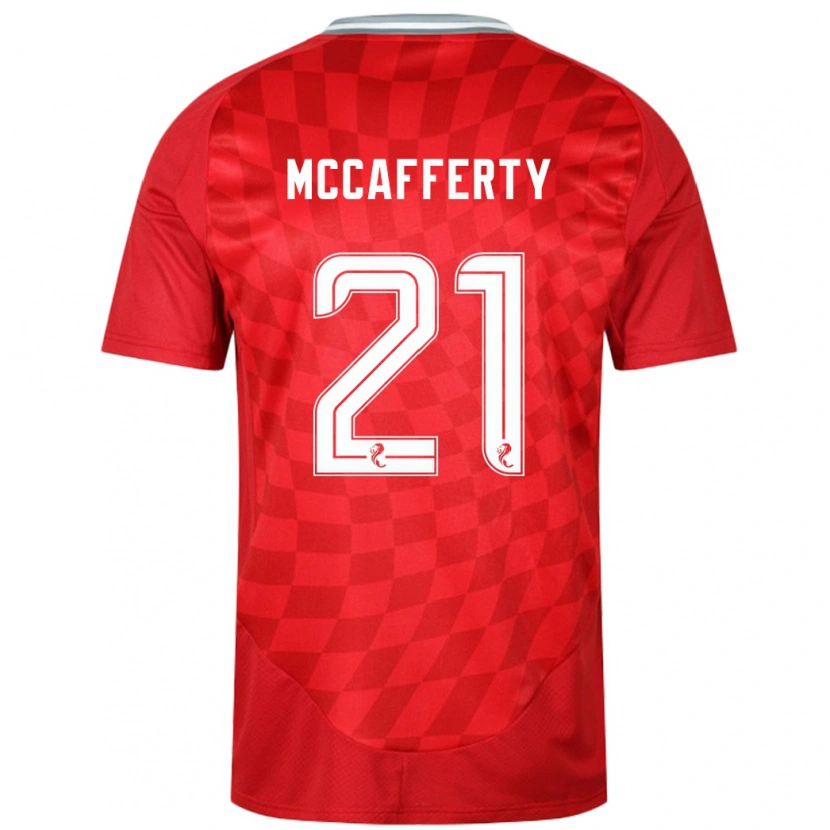 Danxen Män Eirinn Mccafferty #21 Röd Hemmatröja Matchtröjor 2024/25 Tröjor T-Tröja
