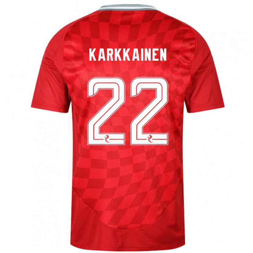 Danxen Män Elena Kärkkäinen #22 Röd Hemmatröja Matchtröjor 2024/25 Tröjor T-Tröja