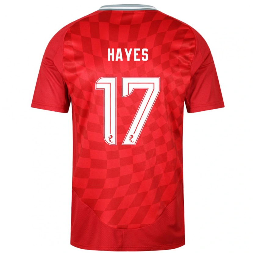 Danxen Män Jonny Hayes #17 Röd Hemmatröja Matchtröjor 2024/25 Tröjor T-Tröja