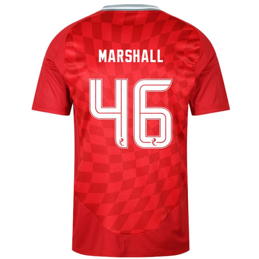 Danxen Män Findlay Marshall #46 Röd Hemmatröja Matchtröjor 2024/25 Tröjor T-Tröja