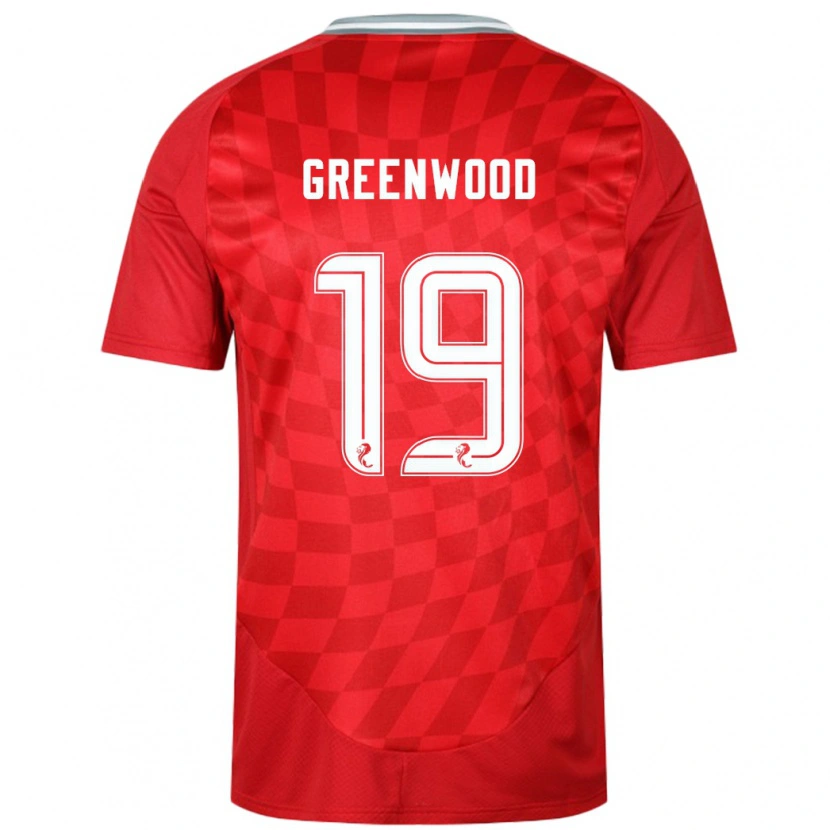 Danxen Män Brodie Greenwood #19 Röd Hemmatröja Matchtröjor 2024/25 Tröjor T-Tröja