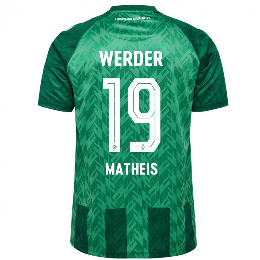 Danxen Män Saskia Matheis #19 Grön Hemmatröja Matchtröjor 2024/25 Tröjor T-Tröja