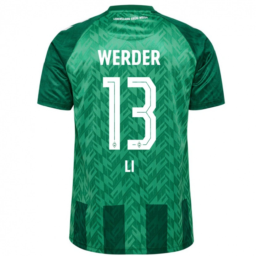 Danxen Män Xiancheng Li #13 Grön Hemmatröja Matchtröjor 2024/25 Tröjor T-Tröja