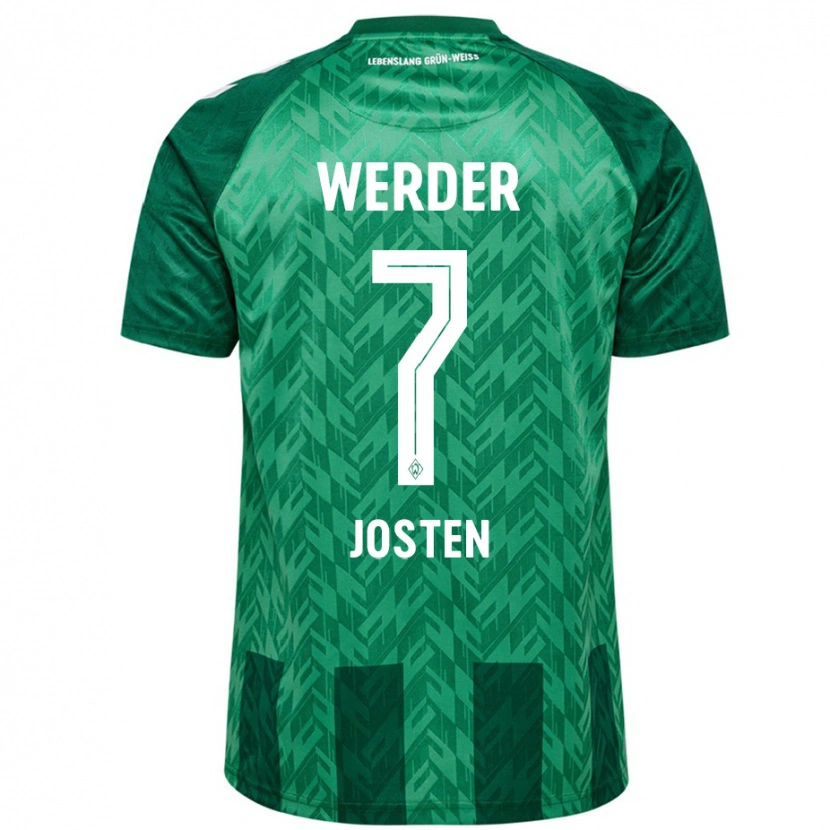 Danxen Män Lisa Josten #7 Grön Hemmatröja Matchtröjor 2024/25 Tröjor T-Tröja