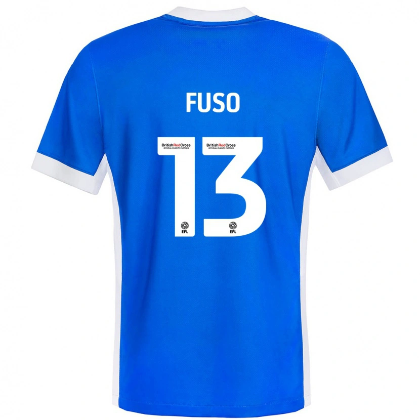 Danxen Män Ivana Fuso #13 Blå Vit Hemmatröja Matchtröjor 2024/25 Tröjor T-Tröja
