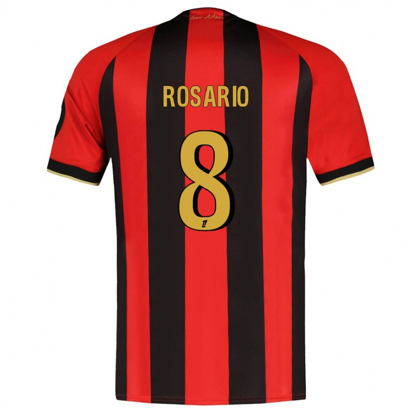 Danxen Män Pablo Rosario #8 Röd Svart Hemmatröja Matchtröjor 2024/25 Tröjor T-Tröja