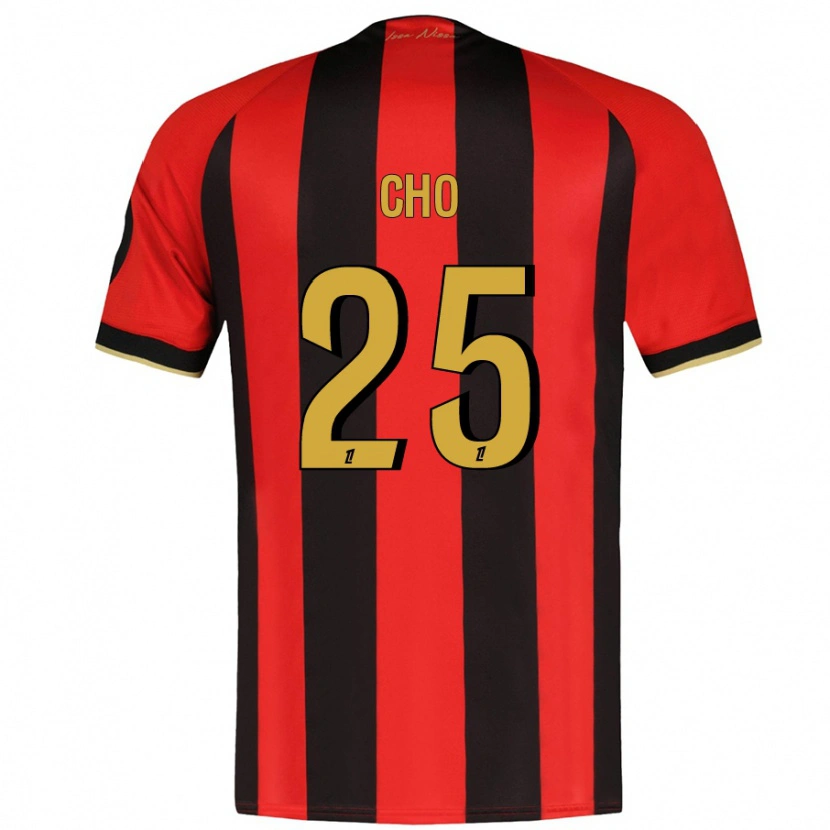 Danxen Män Mohamed-Ali Cho #25 Röd Svart Hemmatröja Matchtröjor 2024/25 Tröjor T-Tröja