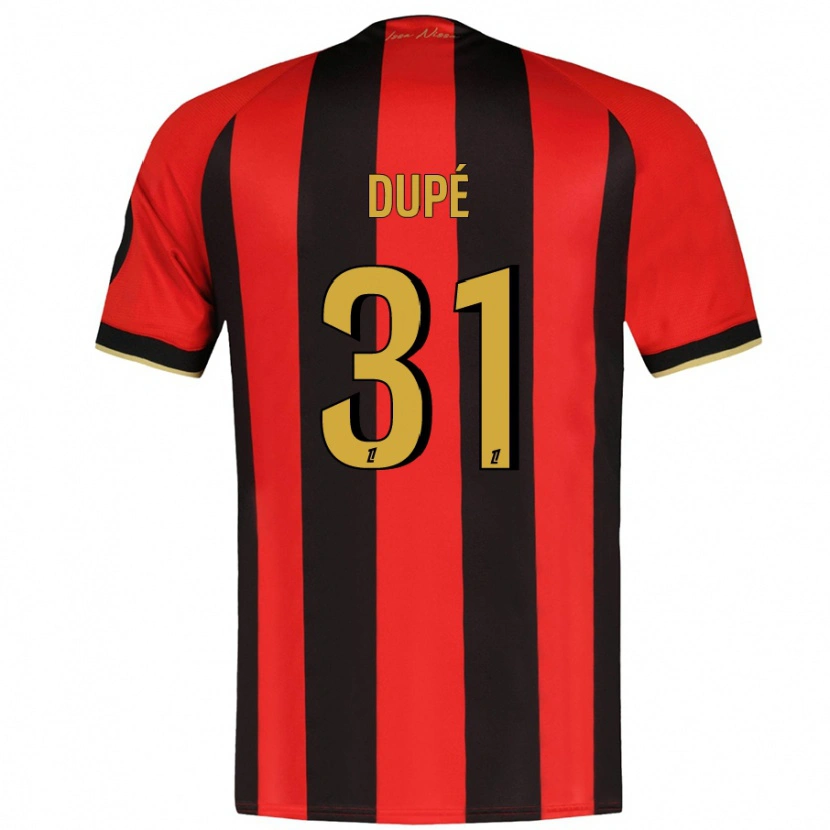 Danxen Män Maxime Dupé #31 Röd Svart Hemmatröja Matchtröjor 2024/25 Tröjor T-Tröja