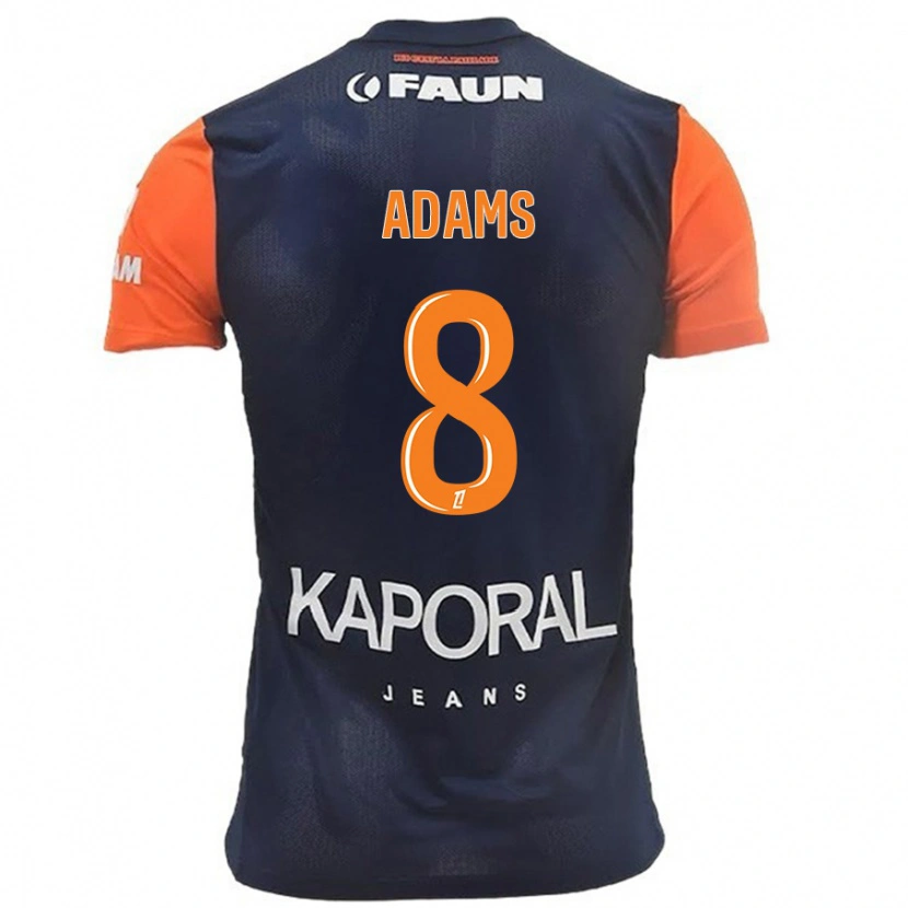 Danxen Män Akor Adams #8 Marinblå Orange Hemmatröja Matchtröjor 2024/25 Tröjor T-Tröja