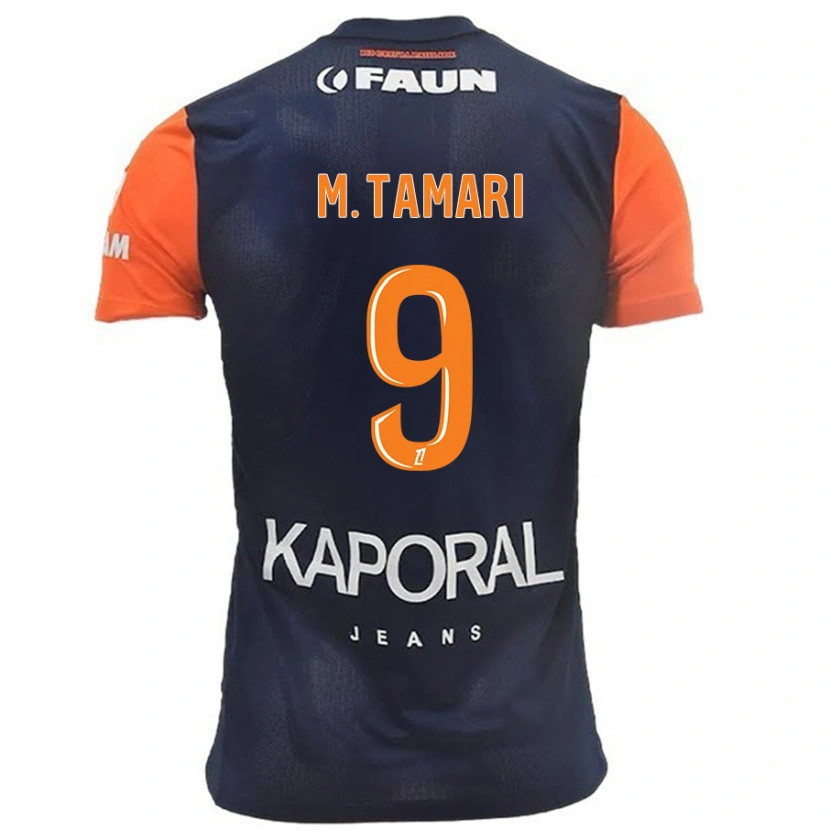 Danxen Män Mousa Tamari #9 Marinblå Orange Hemmatröja Matchtröjor 2024/25 Tröjor T-Tröja