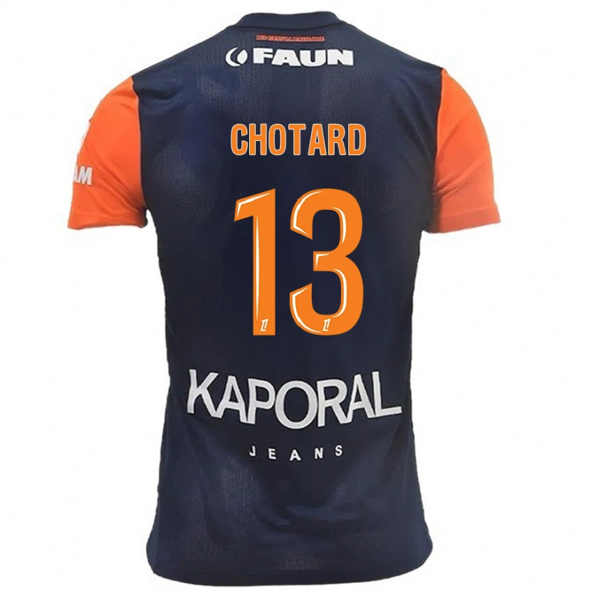 Danxen Män Joris Chotard #13 Marinblå Orange Hemmatröja Matchtröjor 2024/25 Tröjor T-Tröja
