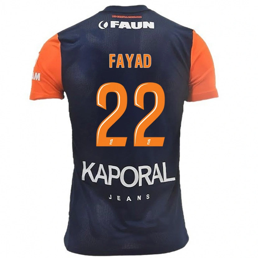 Danxen Män Khalil Fayad #22 Marinblå Orange Hemmatröja Matchtröjor 2024/25 Tröjor T-Tröja