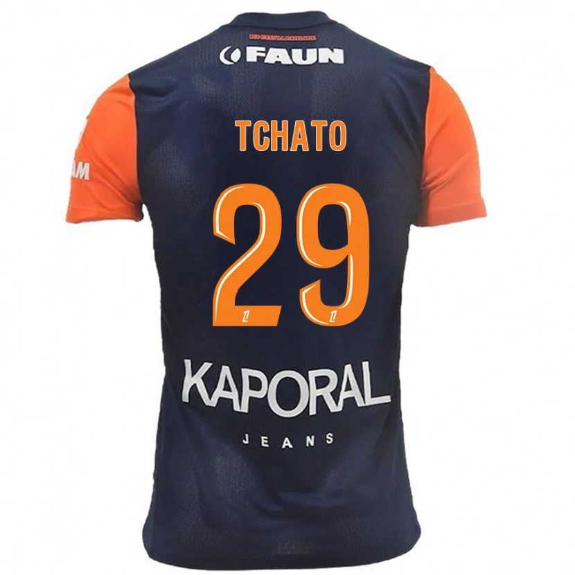 Danxen Män Enzo Tchato #29 Marinblå Orange Hemmatröja Matchtröjor 2024/25 Tröjor T-Tröja