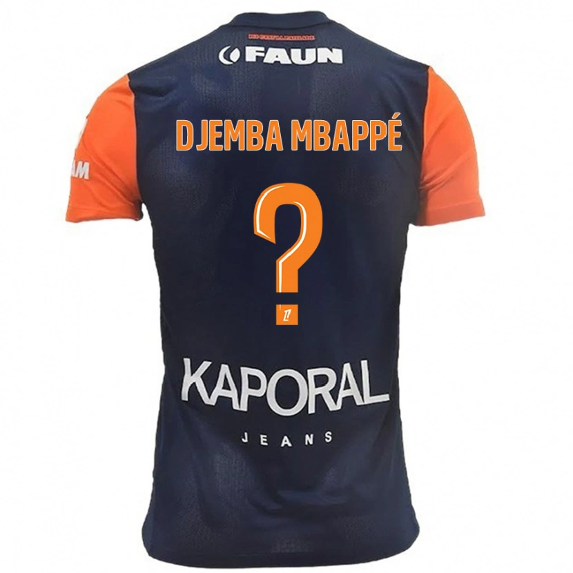 Danxen Män Yvan Djemba Mbappé #0 Marinblå Orange Hemmatröja Matchtröjor 2024/25 Tröjor T-Tröja
